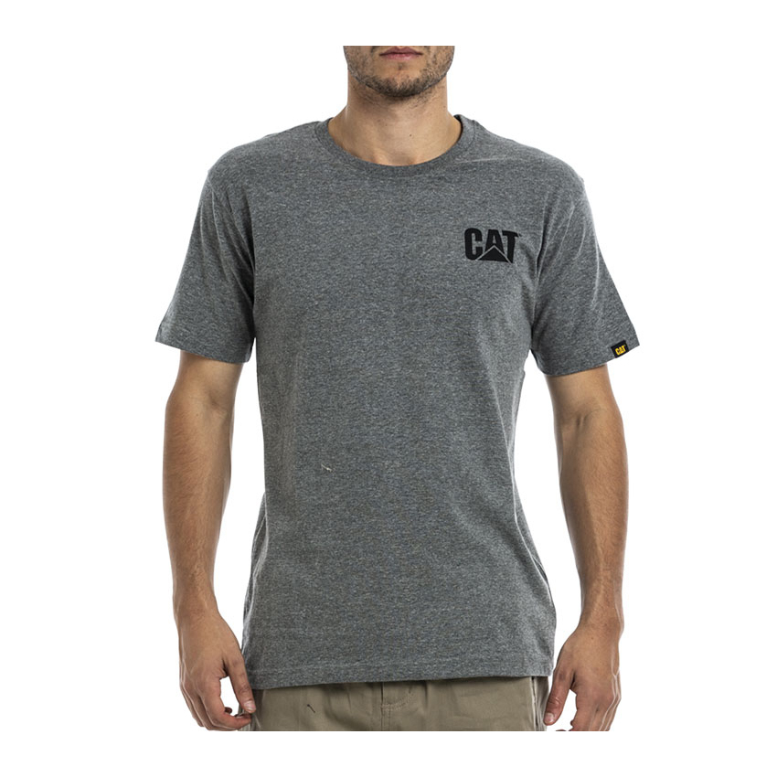 Caterpillar Men's Trademark T-Shirts Grey CAT-19068